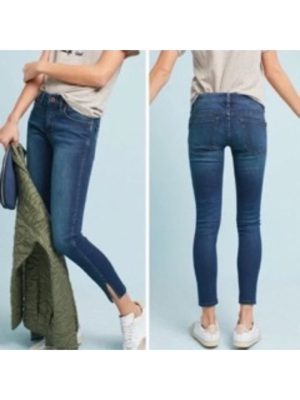 Pilcro and the Letterpress by Anthropologie Mid-Rise Skinny Jeans